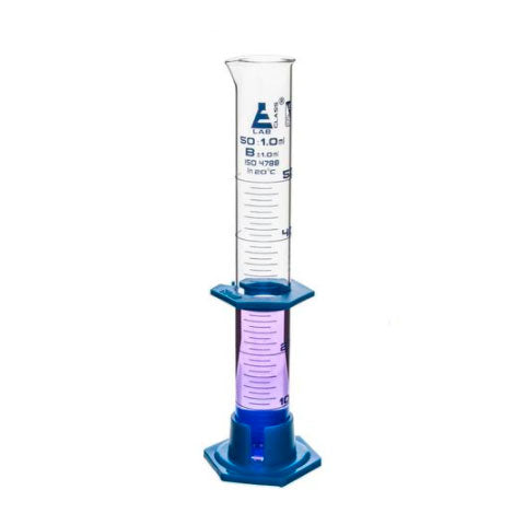 Probeta Graduada Vidrio Base Plastico 50Ml   Eisco ID-3730714