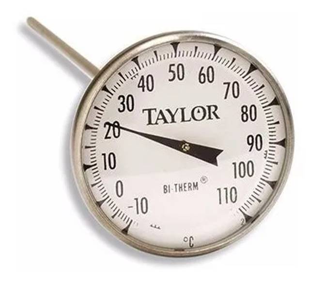 Termometro Bimetalico Caratula 2" Rango -10°C A 110°C   Taylor ID-2156278