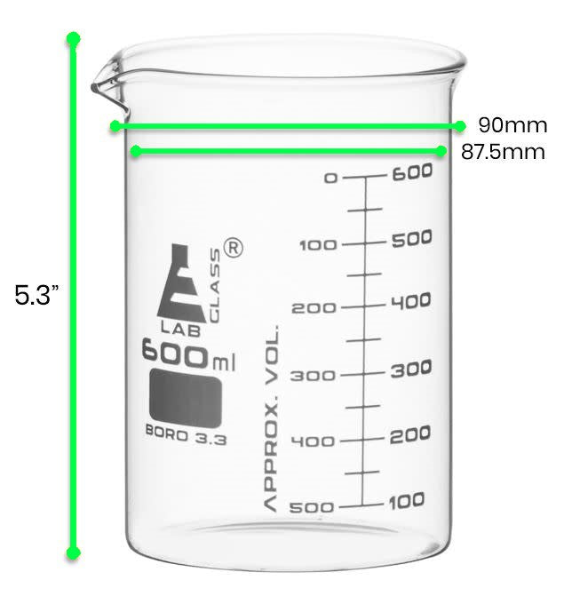 Vaso Precipitado Vidrio Astm 600Ml Eisco ID-2170473