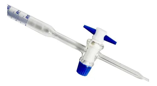 Bureta Clase "B" Llave De Teflon Recta Grad. Azul 25Ml   Eisco ID-2016208
