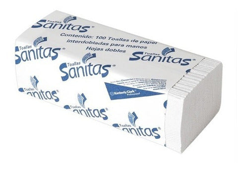 Toalla Interdoblada Sanitas Blancas Carton 20X100   Kimberly ID-2157703