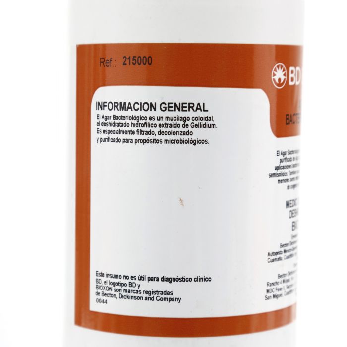 Agar Bacteriologico 450G   Bioxon ID-2138206