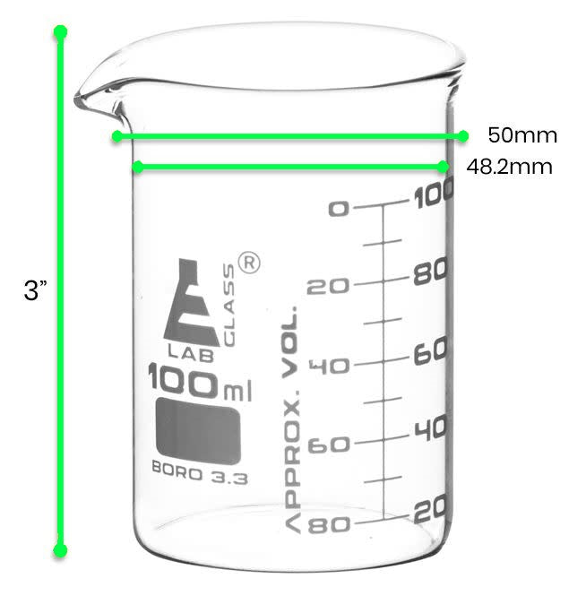 Vaso Precipitado Vidrio Astm 100Ml Eisco ID-2170552