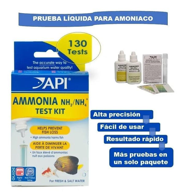 Kit Para Amonia Gotero 130 Tests Nh3/Nh4   Api ID-2100623