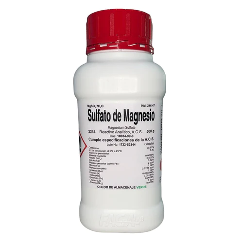 Sulfato De Magnesio Heptahidratado Acs 500G   Fagalab ID-2124922