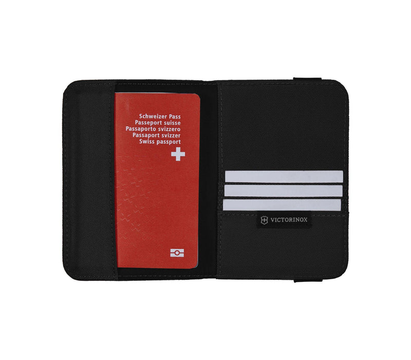 Porta Pasaporte Negro Con Proteccion Rfid Victorinox ID-1922762