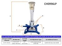 Mechero Fisher Alta Temperatura Btu 1900-3100   Eisco ID-2055295