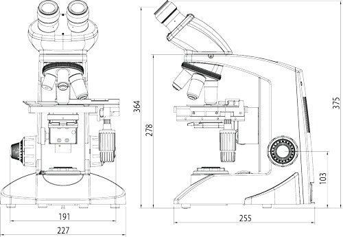 Microscopio Binocular Cxl Luz Led Ocular 10X, Objetivos Lp Semiplan-Achromaticos 4X,10X,40X Y 100X Oil Labomed ID-2014362