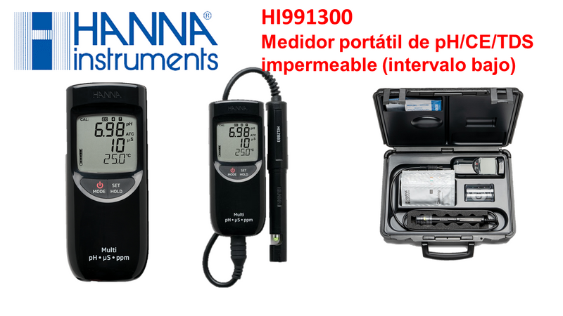 Medidor Multiparametro Ph/Ec/Tds/°C, Bajo Rango   Hanna ID-2014352