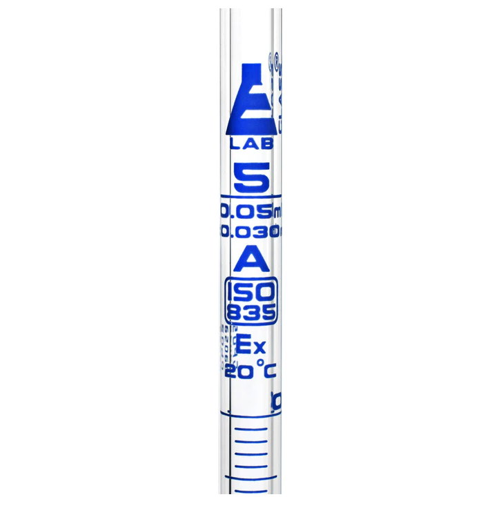 Pipeta Serologica Graduada Clase "A" 5Ml X 1/20 (0.05Ml)  Eisco ID-2542916