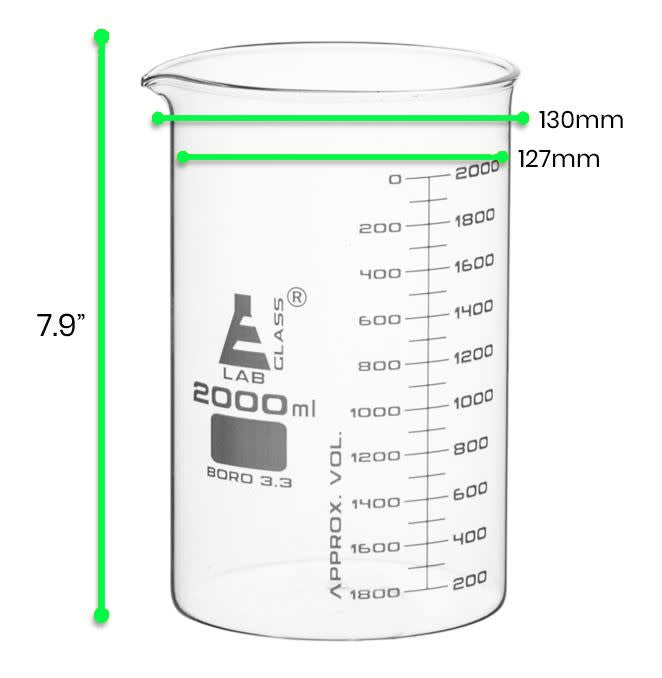 Vaso Precipitado Vidrio Astm 2Lt Eisco ID-2170344